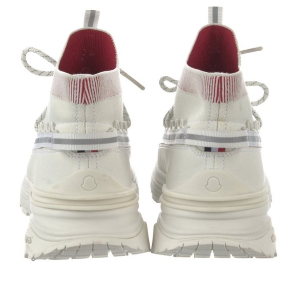 Moncler white with stripe sneakers size US 10 IT 41 - Picture 4 of 10